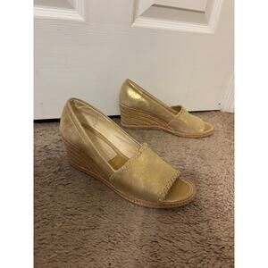 Jack rogers Palmer wedge heel espadrille sandals sz 7.5